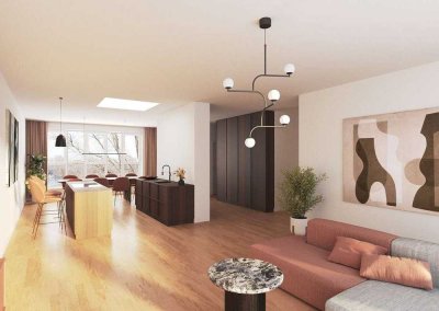 Wohnen als tägliches Vergnügen - Modernes Penthouse mit 60 m² großer Dachterrasse mit Rheinblick