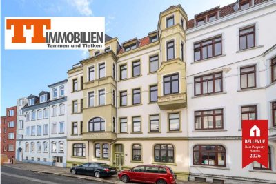 Stilvolle Altbauwohnung mit Balkon nahe Kurpark und Wasserturm – Gründerzeitcharme in Wilhelmshaven-