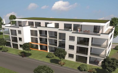 4 Zimmer Neubauwohnung mit Terrasse und Gartenanteil