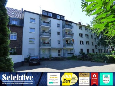 Renovierte Wohnung mit ca. 52m² und Balkon in zentraler und ruhiger Lage in Moers – WBS erforderlich
