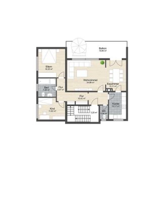 Exklusive, sanierte 4-Zimmer-Wohnung mit Balkon in Bruchköbel