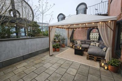 Helle Wohnung mit der Dachterasse im Hundertwasserhaus (Grüne Zitadelle)