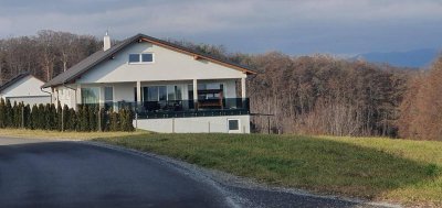 Zur Vermietung gelangt ein großzügig geschnittenes Haus mit Fernblick.