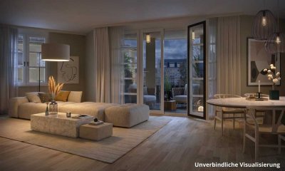 Eleganz auf über ca. 129 m² – Einzigartige Dachgeschosswohnung mit Panorama-Terrasse