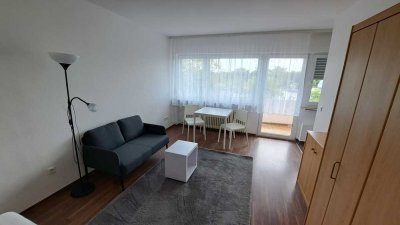 Helle möblierte 1-Zimmer Wohnung mit Balkon Augsburg-Oberhausen