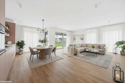 PROVISIONSFREI! Sofort vermietbare 3-Zimmer-Gartenwohnung | Lichtdurchflutet | Loggia, Terrasse &amp; Garten | Schrank- und Abstellraum