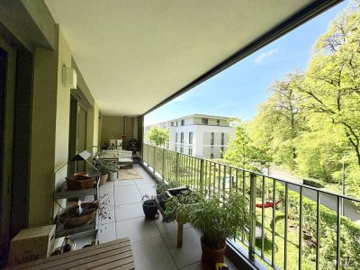 Hochwertige 4-Zimmer-Wohnung mit großer Terrasse und einzigartigem Blick in den Wald!