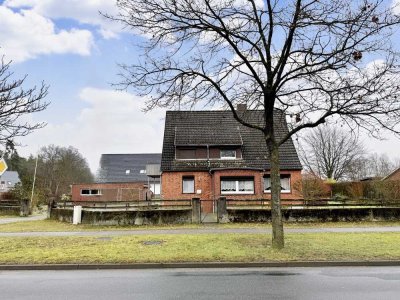 Solides Einfamilienhaus auf großem Grundstück in Westergellersen!