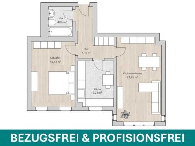2-Zimmer Wohnung in der Südvorstadt +++ Leerstehend +++  Provisionsfrei