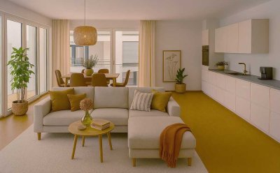 Exklusive 3-Zimmer Wohnung mit 106 m², 2 Balkonen und Tiefgaragenplatz in Zweibrücken(Fasanerie)