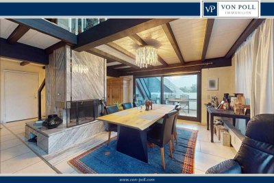 Großzügige Penthouse-Maisonettewohnung mit Galerie, Kamin und Dachterrassen