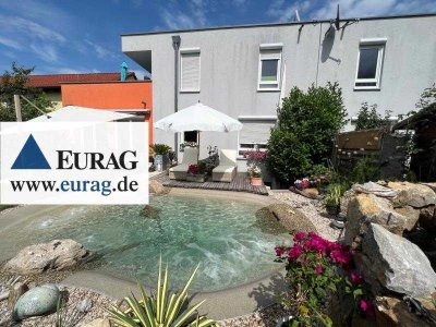 N-Mögeldorf: Außergewöhnliche DHH mit Wellness-Pool, 5,5 Zimmer, Dachterrasse, 2 Bäder, Doppelgarage