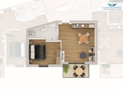 Großzügige 2-Zimmer-Wohnung Top 5 im Neubau