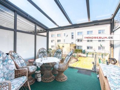 IMMOBERLIN.DE - Hausähnliche Wohnung mit Wintergarten, kleinem Westgarten