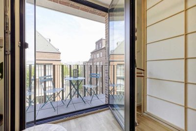 Wunderschönes möbliertes Studio-Apartment mit Balkon in St Georg in Hamburg
