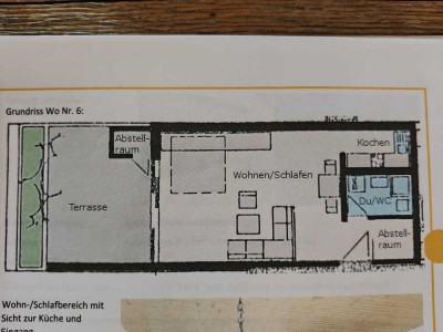 1½-Zimmer Wohnung mit großem Balkon im 3. OG in Schönau im Schwarzwald