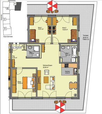 Helle 4-Zimmer Wohnung mit Balkon in München-Ramersdorf