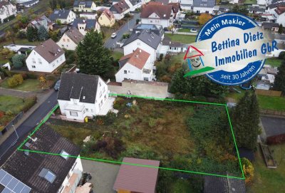 DIETZ: Top-Wohnlage 2-Familienhaus-Sanierungshaus + weitere Bebauung im hinteren Bereich möglich!