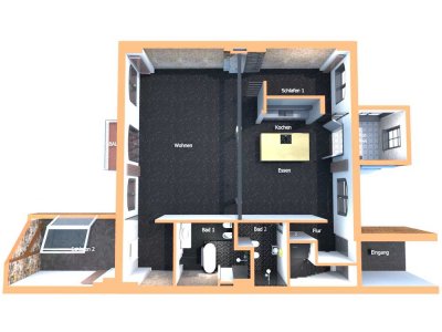 Authentischer-Loft in alter Bürstenfabrik