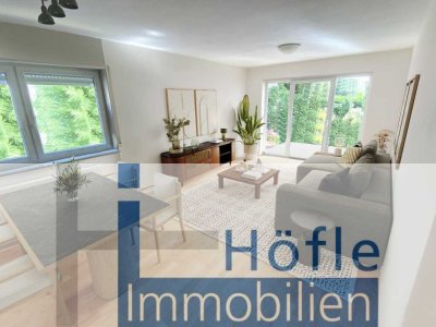 Lorsch, attraktive 3,5 ZKB-Wohnung mit wunderschönem Garten und Pkw-Stellplatz in bevorzugter Lage