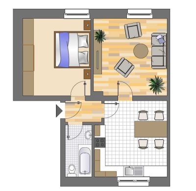 1-Zimmer-Wohnung in Herten Westerholt