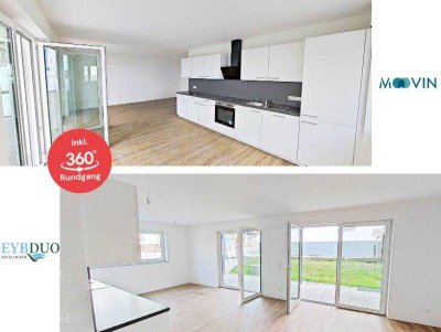 **Eine Nettokaltmiete geschenkt** Erstbezug! Familien aufgepasst: 4-Zimmer-Wohnung mit Terrasse u...