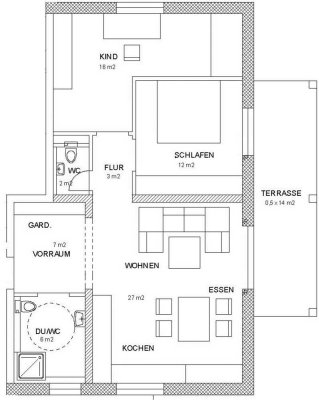 Helle 3-Zimmer Wohnung mit Balkon im 1. OG in Vöhringen