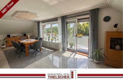 Exklusive Eigentumswohnung mit Balkon in Südlage, Weitblick und Doppelgarage