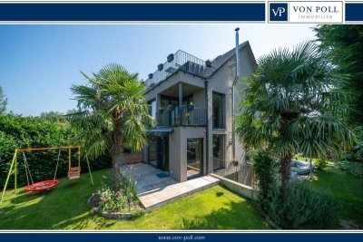 FAMILIEN WILLKOMMEN
DHH in zweiter Seereihe von Allensbach mit Seepanorama und Alpenblick