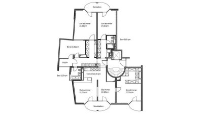 Exklusive 5-Zimmer Wohnung im 1. OG in München Lehel