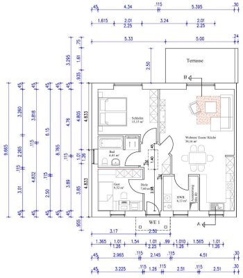 3 Zimmer Bungalowhälfte / Wohnung mit Terrasse in Fedderwardergroden, Wilhelmshaven