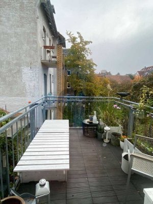 Teilmöblierte 1,5 Zimmer Altbauwohnung im Martinsviertel