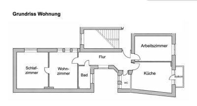 Kernsanierte helle 3-Zimmer Altbau Wohnung in Köln-Nippes, befristetes Mietverhältnis von 3 Jahren