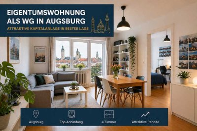 Provisionsfrei / Kapitalanlage in Augsburg – Sofort Cashflow + massive Steuervorteile nutzen