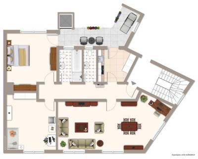 Wohnen (Erstbezug nach Sanierung) 3 ZKB + Balkon im  2. OG , Kernstadt-Speyer