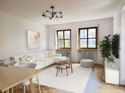 Helle und ruhige 2-Zimmer Wohnung mit Terrasse