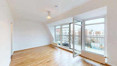 Sehr schöne 1 Zimmerwohnung mit großem Balkon in Berlin-Pankow