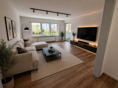 Großzügig wohnen mit Stil – frisch renovierte 4-Zimmer-Wohnung mit Loggia und Blick ins Grüne