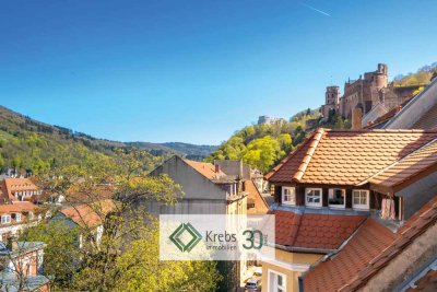 Ein Ausblick zum Verlieben: 4-Zimmer-DG-Wohnung mit Schlossblick in der Heidelberger Altstadt
