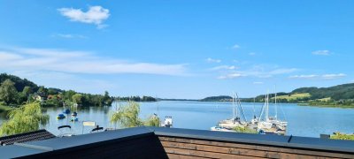 Großzügige Erstbezugs-Terrassenwohnung mit eigenem Seezugang direkt am Obertrumer See!