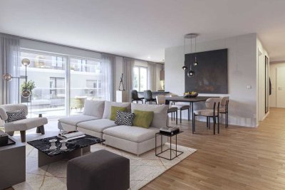 Neubau: Traumlage in der Villenkolonie I: 2-Zimmer-Neubauwohnung mit hochwertiger Ausstattung