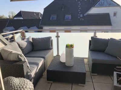 Maisonette-Wohnung mit 2 Dachterrassen, Einbauküche und hochwertiger Ausstattung in Himmelgeist
