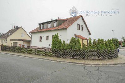 Zweifamilienhaus mit Südgarten, Terrasse, Garage & Carport in Großenseebach