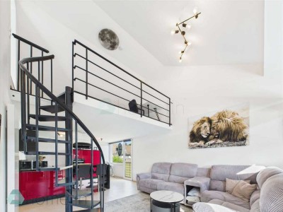 Loftflair | Kernsanierte 3,5-Zimmer-Designwohnung mit Kfz-Stellplatz im Herzen von Baumberg
