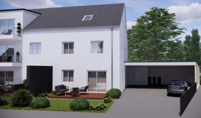 Neubau in Berglern: Traumhafte Doppelhaushälfte mit Garten und Carport mieten