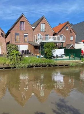 Geschmackvolle 5-Raum-Doppelhaushälfte mit gehobener Innenausstattung und EBK in Jork. Flussblick.