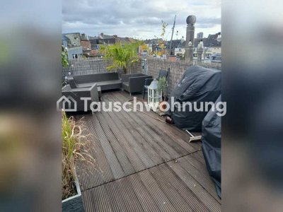 Tauschwohnung: Biete schöne Altbau -DGW mit 20m Dachterasse