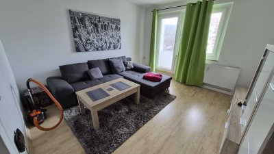 + + + komplett möblierte 3-Zimmer Wohnung mit Balkon und Einbauküche + + +