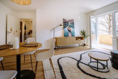 Sonnige, frisch renovierte 3-Zimmer Wohnung im Erdgeschoß