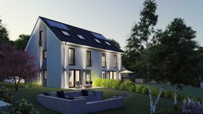 Neubau - DHH auf großem Grundstück in Gernlinden in A+ nur wenige Gehminuten von S-Bahn entfernt!